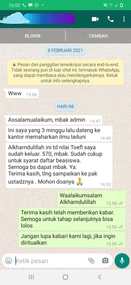 testi ilmu laduni